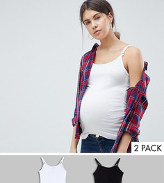 Набор из 2 топов на бретелях для кормящих мам ASOS DESIGN Maternity, СКИДКА-Мульти