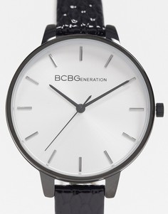 Часы с узким черным ремешком BCBG Generation-Черный цвет