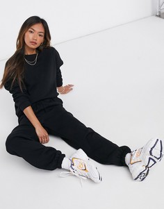 Черный спортивный костюм oversized ASOS DESIGN