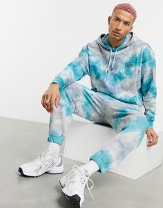 Джоггеры в стиле oversized с эффектом тай-дай с вышивкой "San Francisco" ASOS DESIGN-Многоцветный