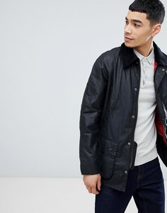 Черная вощеная куртка Barbour-Черный