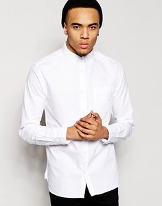 Оксфордская рубашка с длинными рукавами River Island-Белый