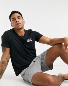 Комплект для дома из футболки и шортов серого цвета Jack & Jones-Серый