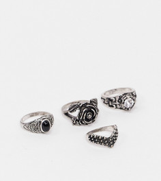 Набор колец с различным покрытием Reclaimed Vintage-Мульти