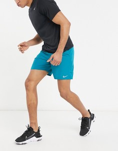 Бирюзовые шорты длиной 7 дюймов Nike Running Dry-Зеленый цвет