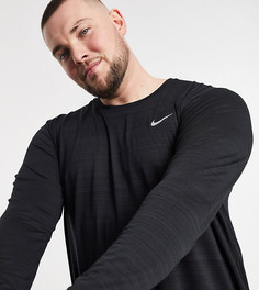 Черный лонгслив Nike Running Plus-Черный цвет