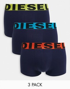 3 пары боксеров-брифов Diesel-Черный цвет