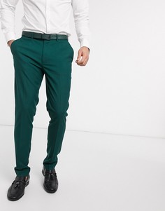 Зеленые брюки зауженного кроя ASOS DESIGN Wedding-Зеленый цвет