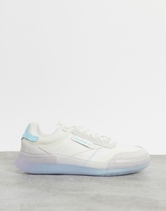 Белые кроссовки с синей отделкой Reebok Club Legacy-Белый