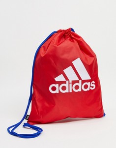Красная спортивная сумка с логотипом adidas performance-Красный