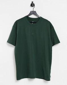 Футболка цвета хаки в стиле oversized Nike-Зеленый цвет