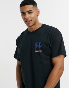 Черная oversized-футболка с принтом "New York" New Look-Черный