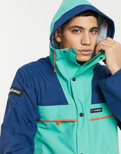 Куртка зеленого и синего цвета Berghaus Tempest 89-Зеленый цвет