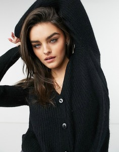 Черный свободный кардиган AllSaints Leanne-Серый