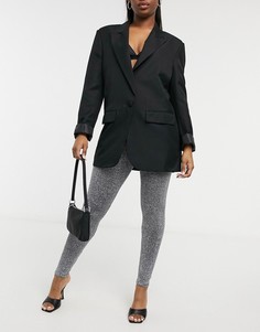 Леггинсы блестящего серого цвета Only-Серый