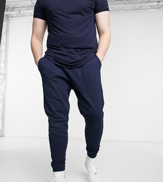 Темно-синие зауженные джоггеры из органического хлопка ASOS DESIGN Plus-Темно-синий