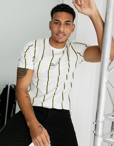 Белая полосатая футболка узкого кроя River Island Prolific-Белый