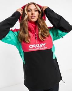 Утепленная горнолыжная куртка-анорак Oakley TNP (черный/розовый)-Черный цвет