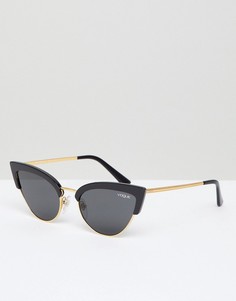 Черные солнцезащитные очки "кошачий глаз" Vogue Eyewear-Черный цвет