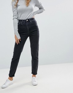 Черные джинсы в винтажном стиле с завышенной талией ASOS DESIGN-Черный цвет
