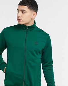 Темно-зеленая олимпийка с логотипом-трилистником adidas Originals Essentials-Зеленый цвет