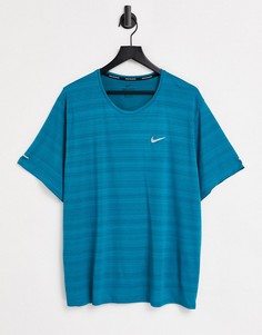 Бирюзовая футболка Nike Running Miler-Зеленый цвет