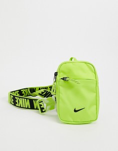Яркая желто-зеленая сумка через плечо Nike Advance-Зеленый цвет