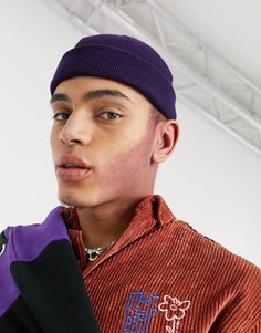 Фиолетовая шапка-бини ASOS DESIGN-Сиреневый