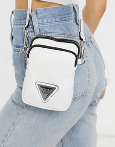 Белая сумка через плечо из нейлона с логотипом River Island-Белый