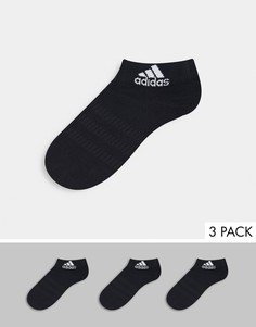 Набор из 3 пар черных коротких носков adidas Originals-Черный цвет