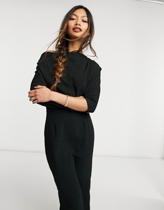 Черное платье-футляр миди ASOS DESIGN-Черный цвет