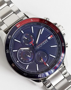 Серебристые наручные часы Tommy Hilfiger 1791718-Серебристый