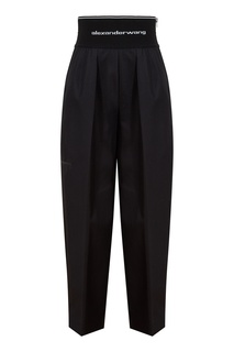 Черные хлопковые брюки Alexander Wang.T