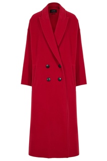 Красное шерстяное пальто Isabel Marant