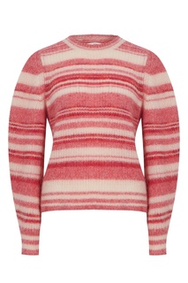 Красный полосатый свитер из мохера и шерсти Eleonore Isabel Marant Etoile