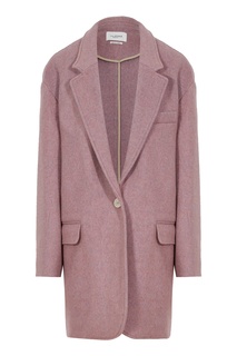 Розовое шерстяное полупальто Isabel Marant Etoile