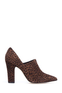 Туфли с леопардовым принтом Citera Suede 105 Manolo Blahnik