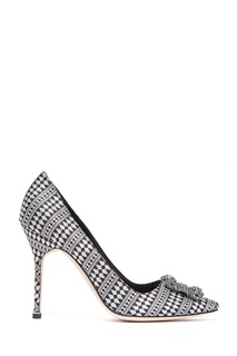 Туфли с графичным принтом Hangisi Jacquard 105 Manolo Blahnik