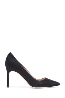 Черные туфли BB Glitter 90 Manolo Blahnik