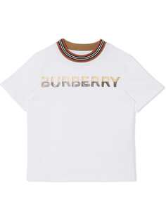 Burberry Kids футболка с принтом