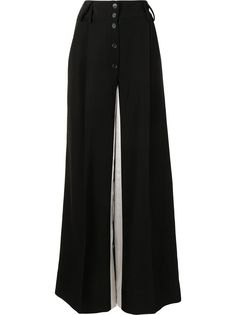 Proenza Schouler брюки палаццо со вставками