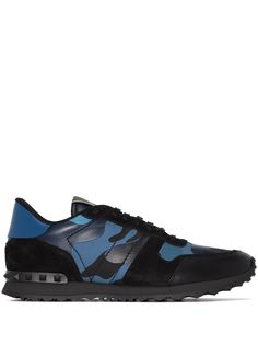 Valentino Garavani кроссовки Rockrunner с камуфляжным принтом