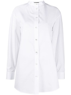 Jil Sander рубашка с вышитым логотипом