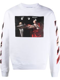 Off-White graphic-print round neck sweatshirt
