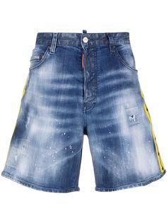 Dsquared2 джинсовые шорты с логотипом