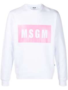 MSGM толстовка с круглым вырезом и логотипом