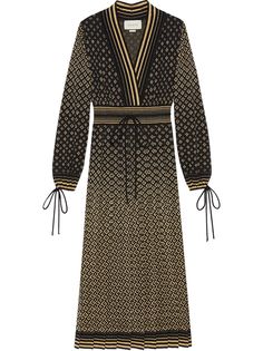 Gucci платье с жаккардовым логотипом GG
