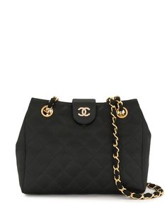 Chanel Pre-Owned стеганая сумка на плечо 1985-1990 годов