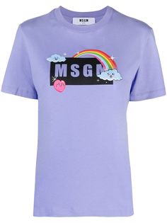 MSGM футболка с логотипом