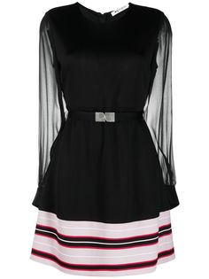 Ports 1961 платье из джерси с отделкой в полоску